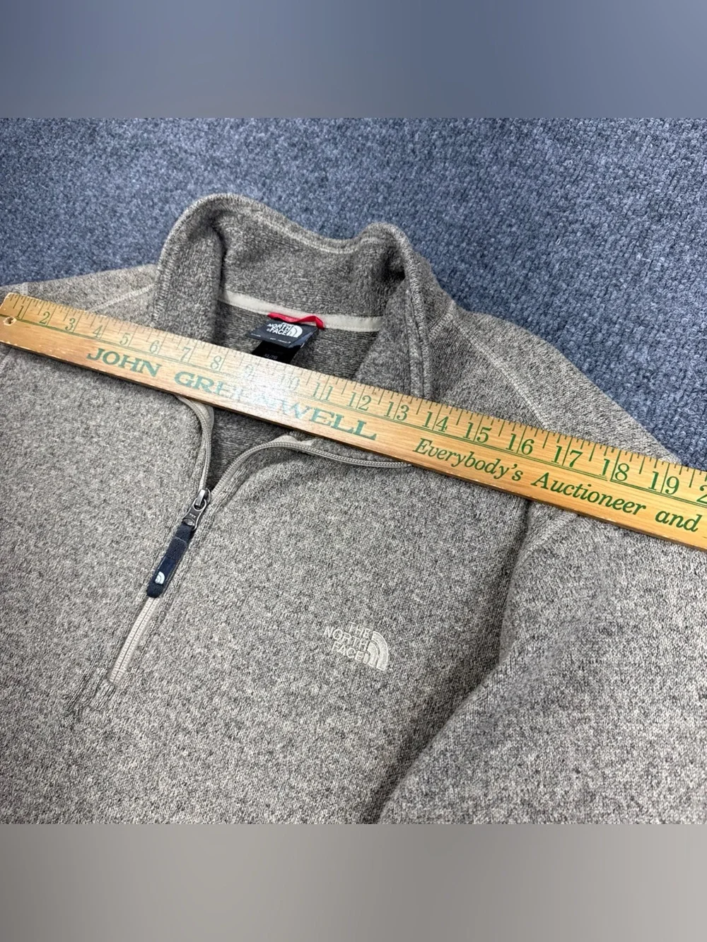 The North Face Fleece Pullover Mens XL Brown Quarter Zip Knit Gorpcore
